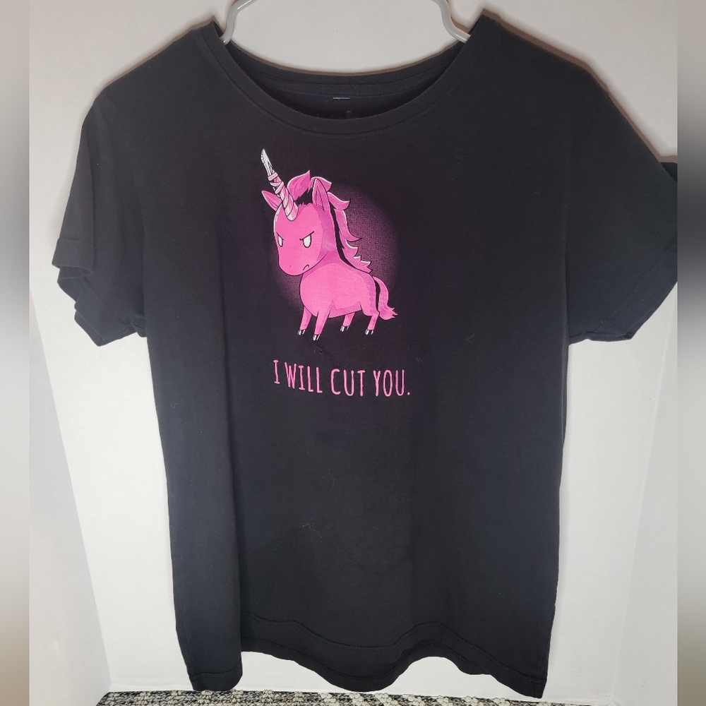 5/$15 Bundle Deal • Tee Turtle Angry Unicorn Tee Women's Large